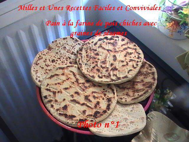 Pain Oriental à la farine de pois chiches :: Lacuisinedemna